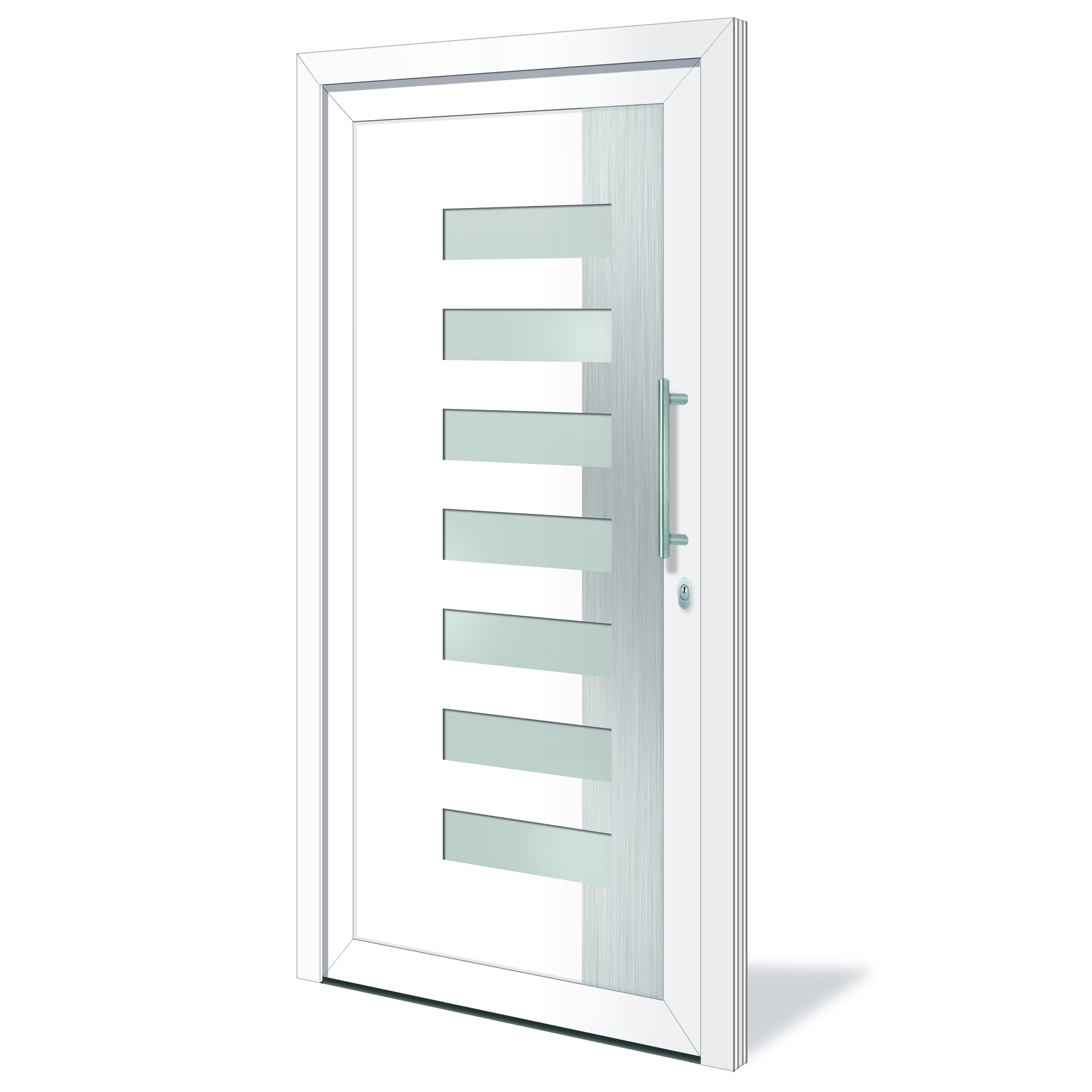 Haustür 'Alfter' weiß 1100 x 2100 mm DIN R