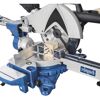 Kapp-Zugsäge Scheppach HM100MP beim Schneiden von Holz