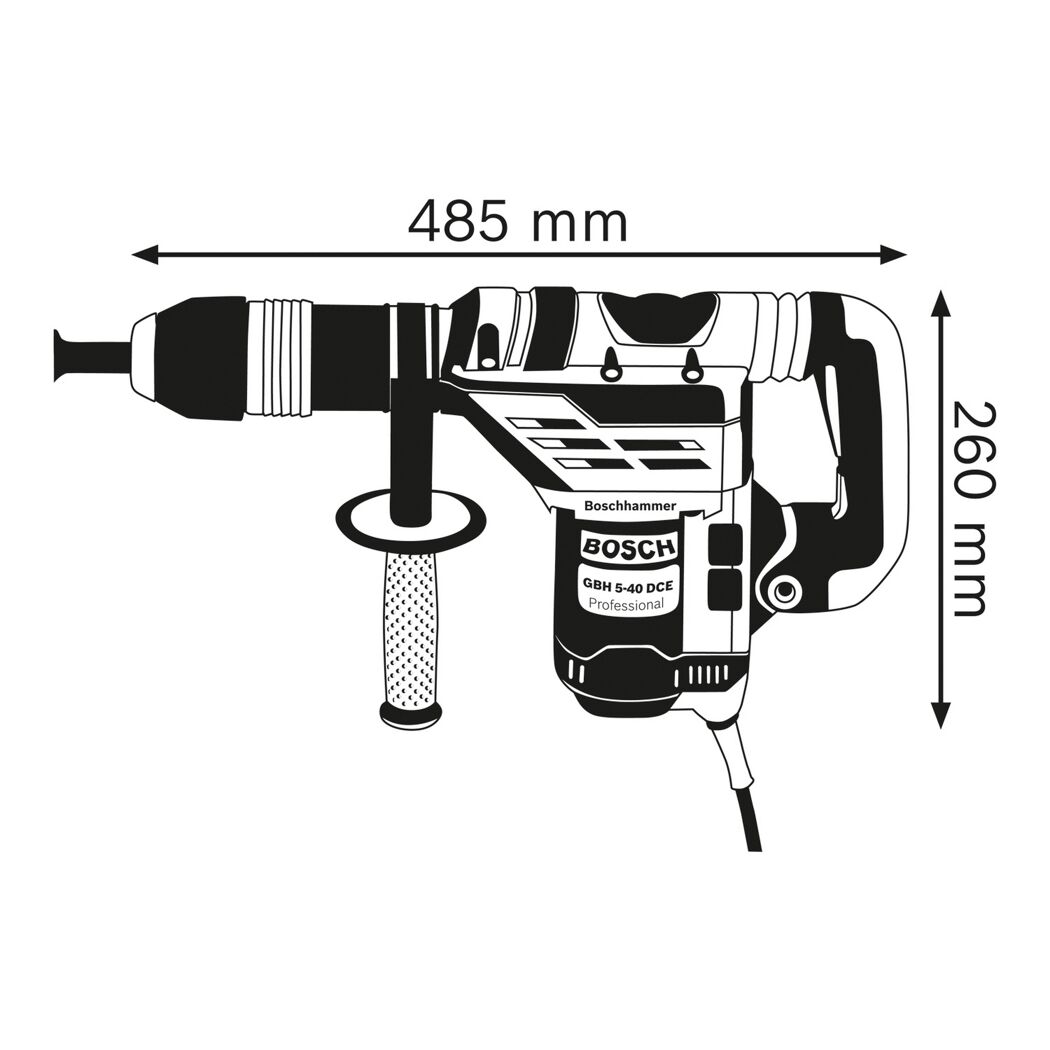 Bohrhammer 'GBH 5-40 DCE Professional' in Koffer