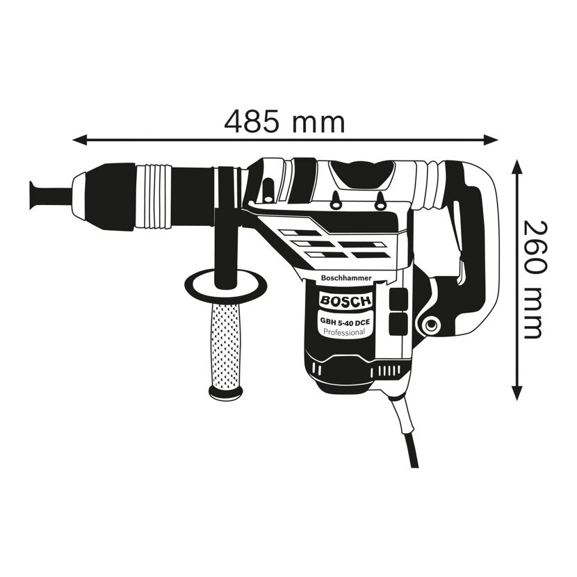 Bohrhammer 'GBH 5-40 DCE Professional' in Koffer
