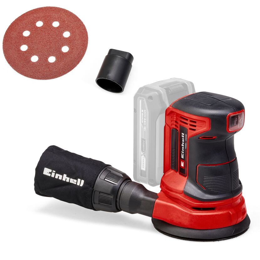 Einhell Akku-Exzenterschleifer mit Zubehör