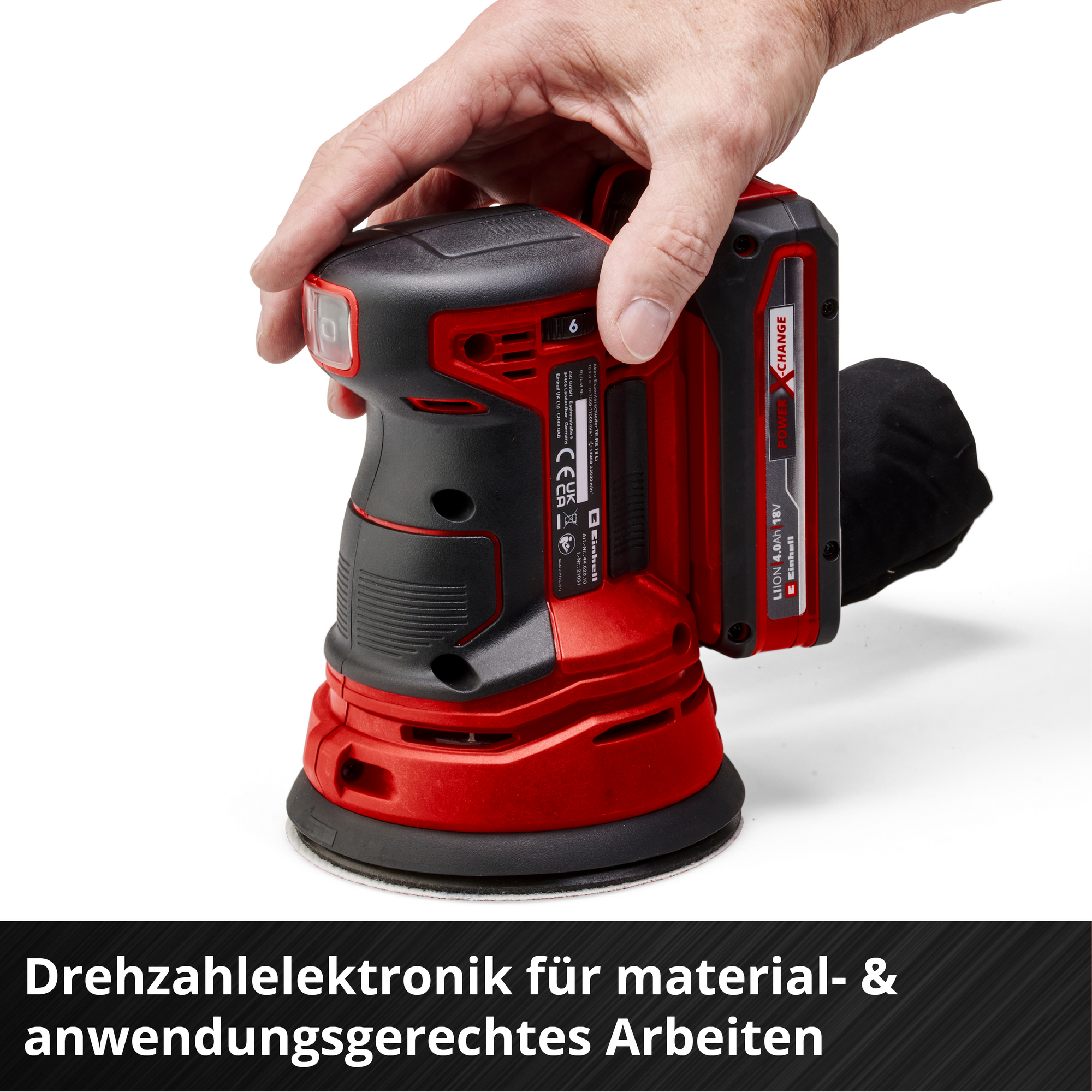 Akku-Exzenterschleifer TE-RS 18-Li Solo + product picture