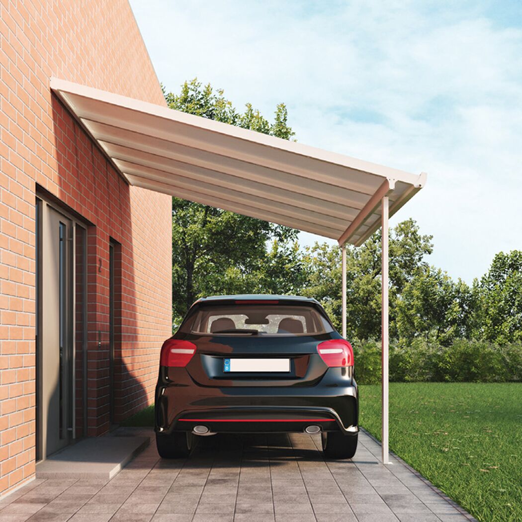 Terrassenüberdachung/Carport 'Typ A' 306 x 306 cm weiß