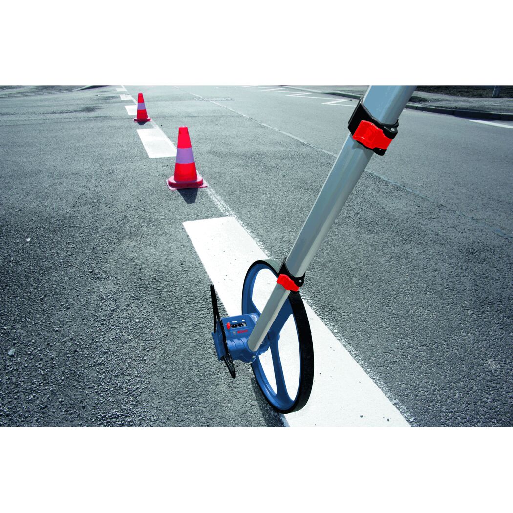 Messrad auf Asphalt