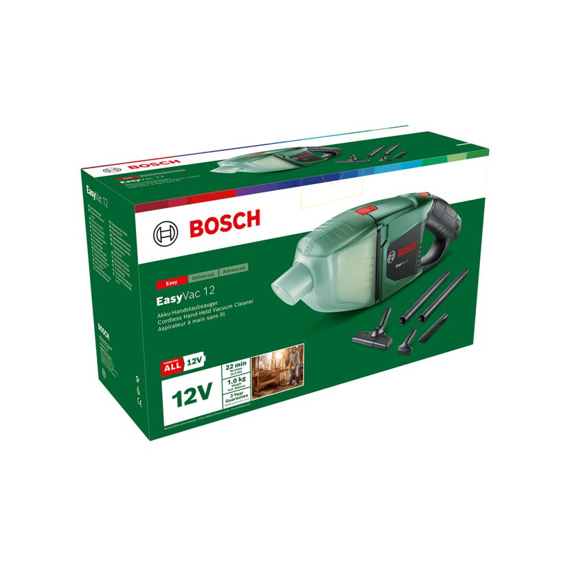 Akku-Handstaubsauger 'EasyVac 12' mit diversen Düsen