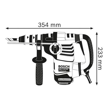 7. Bild von Bohrhammer 'GBH 3-28 DFR Professional' mit SDS plus in Koffer
