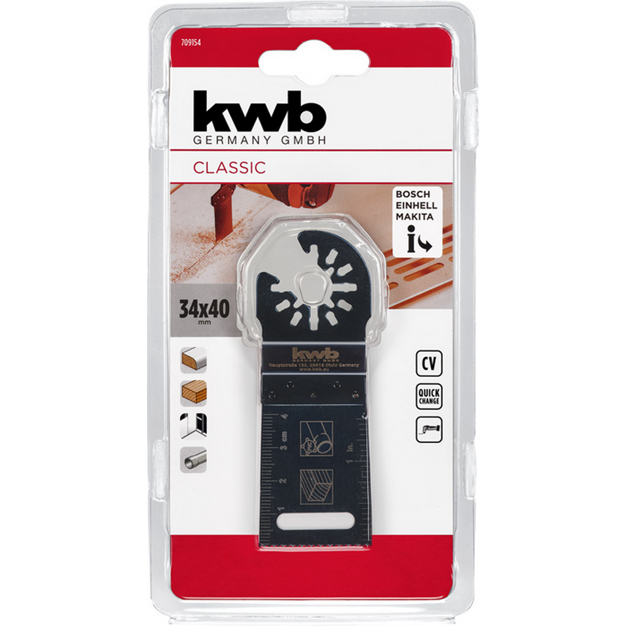 Tauchsägeblatt CV 34 x 40 mm