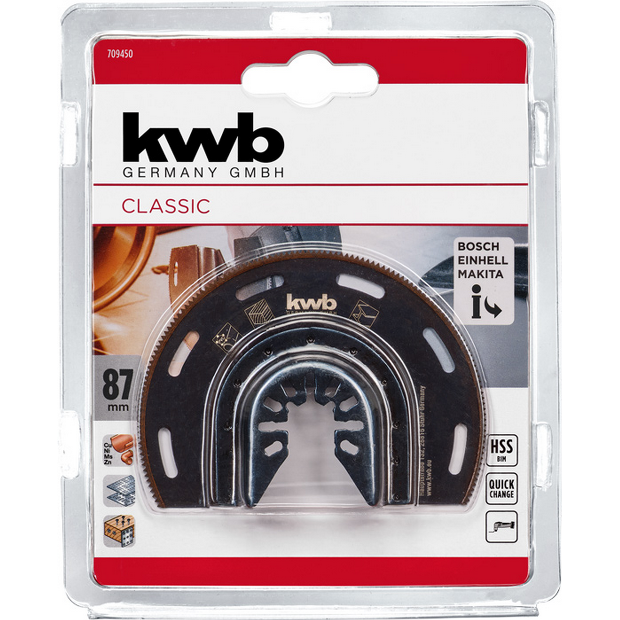 Tauchsägeblatt Bimetall Ø 87 mm