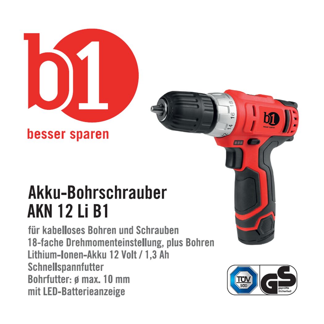 Akku-Bohrschrauber ' AKN 12 Li' 12 V