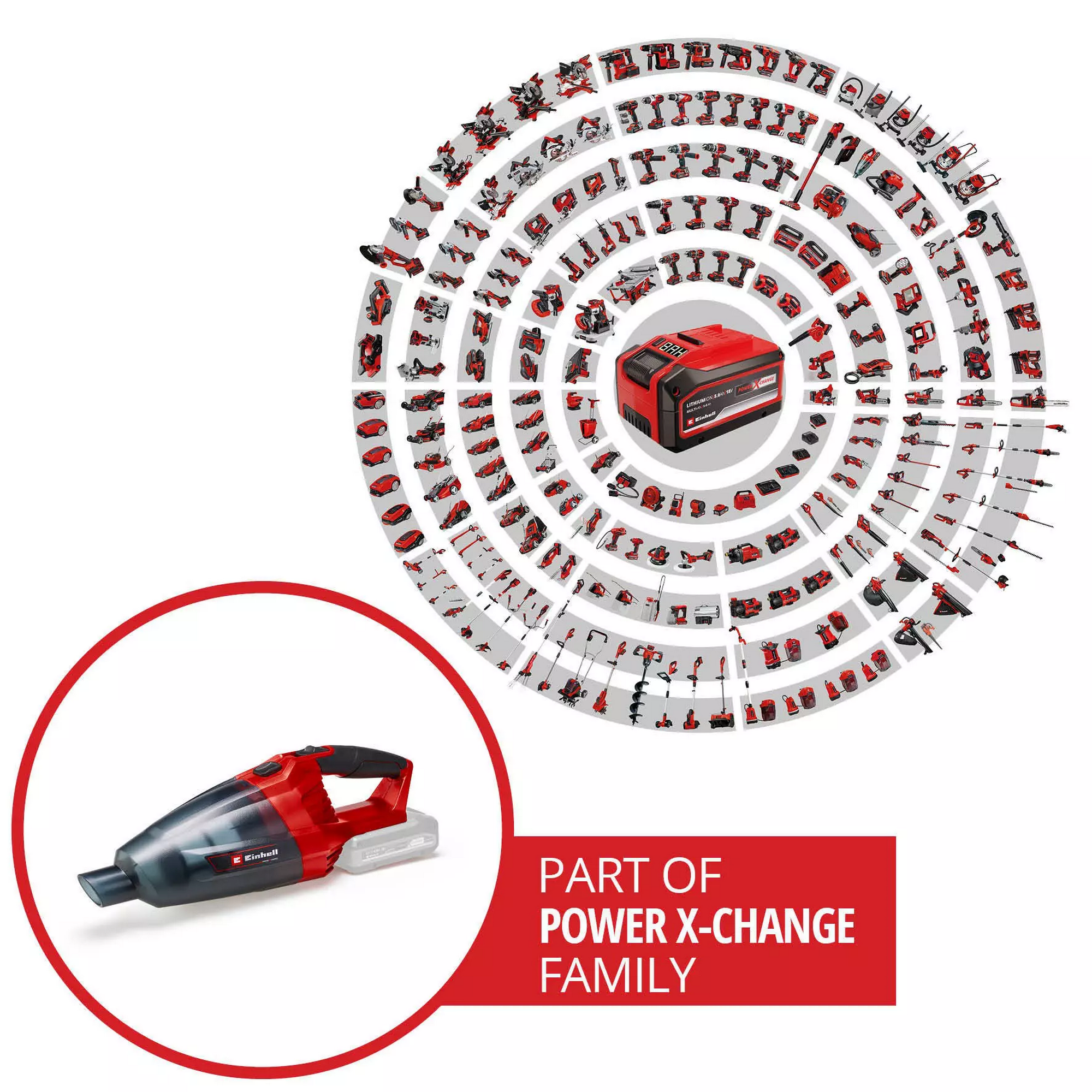 Akku-Handstaubsauger 'TE-VC 18 Li-Solo' X-Change