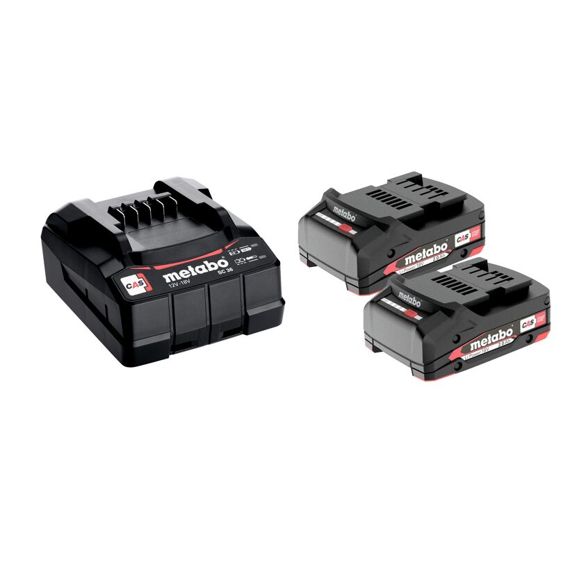 Akku-Starter-Set 2 x 2,0 Ah mit Ladegerät
