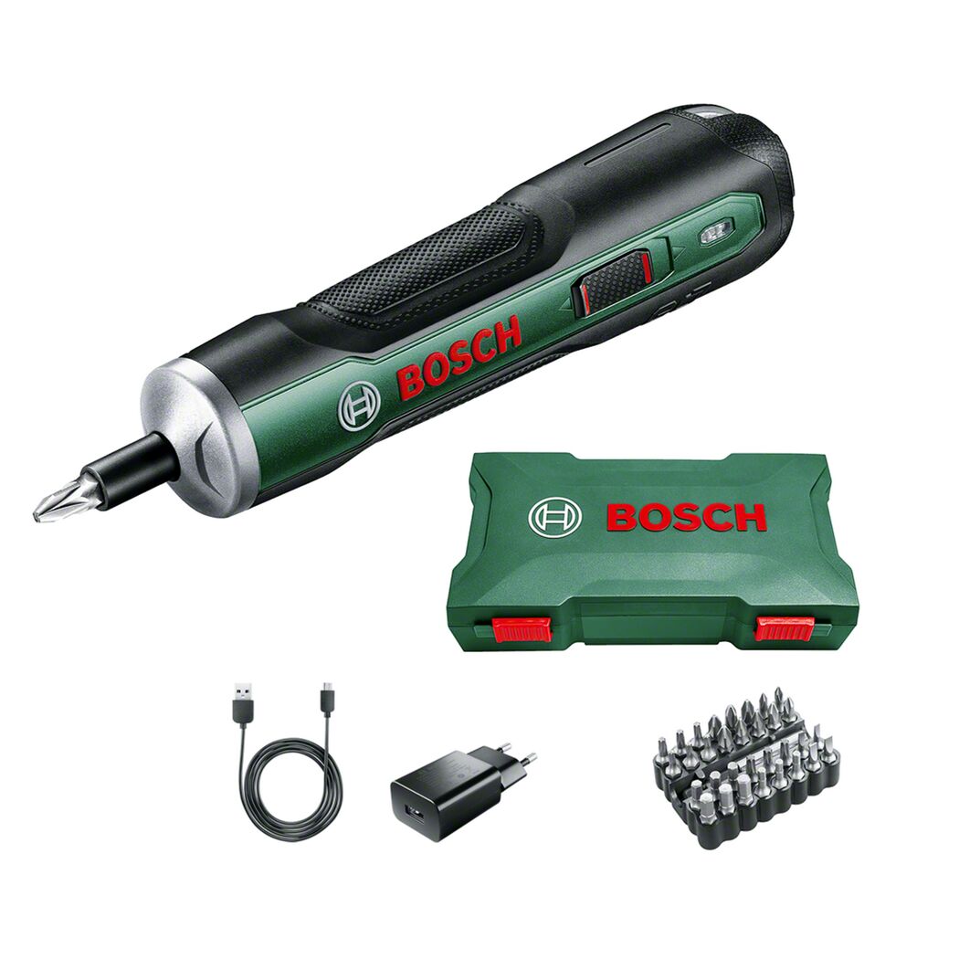 Bosch Akku-Schrauber, Ladegerät, Bits und Box