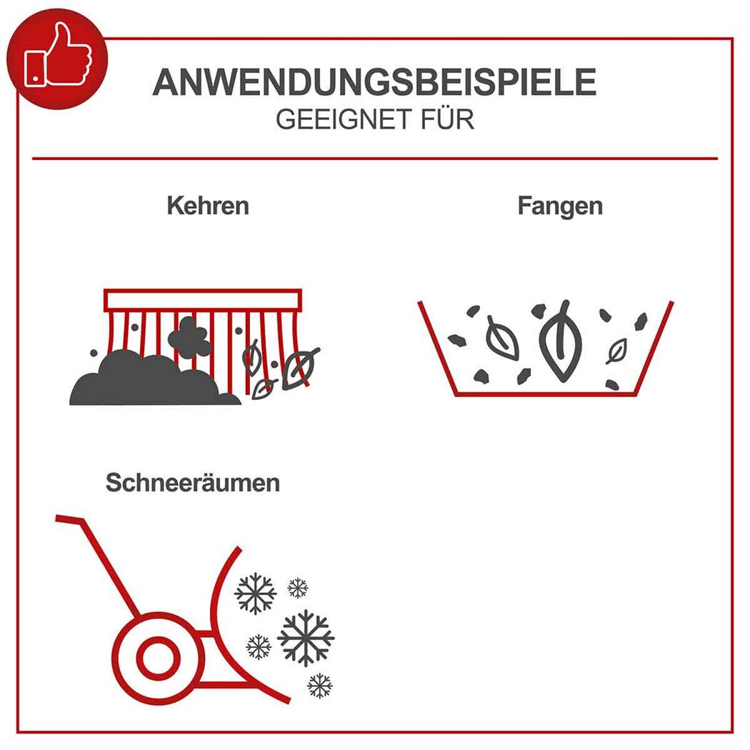 Kehrmaschine 'SC2200PE' inkl.Schneeschild, Sammelbehälter