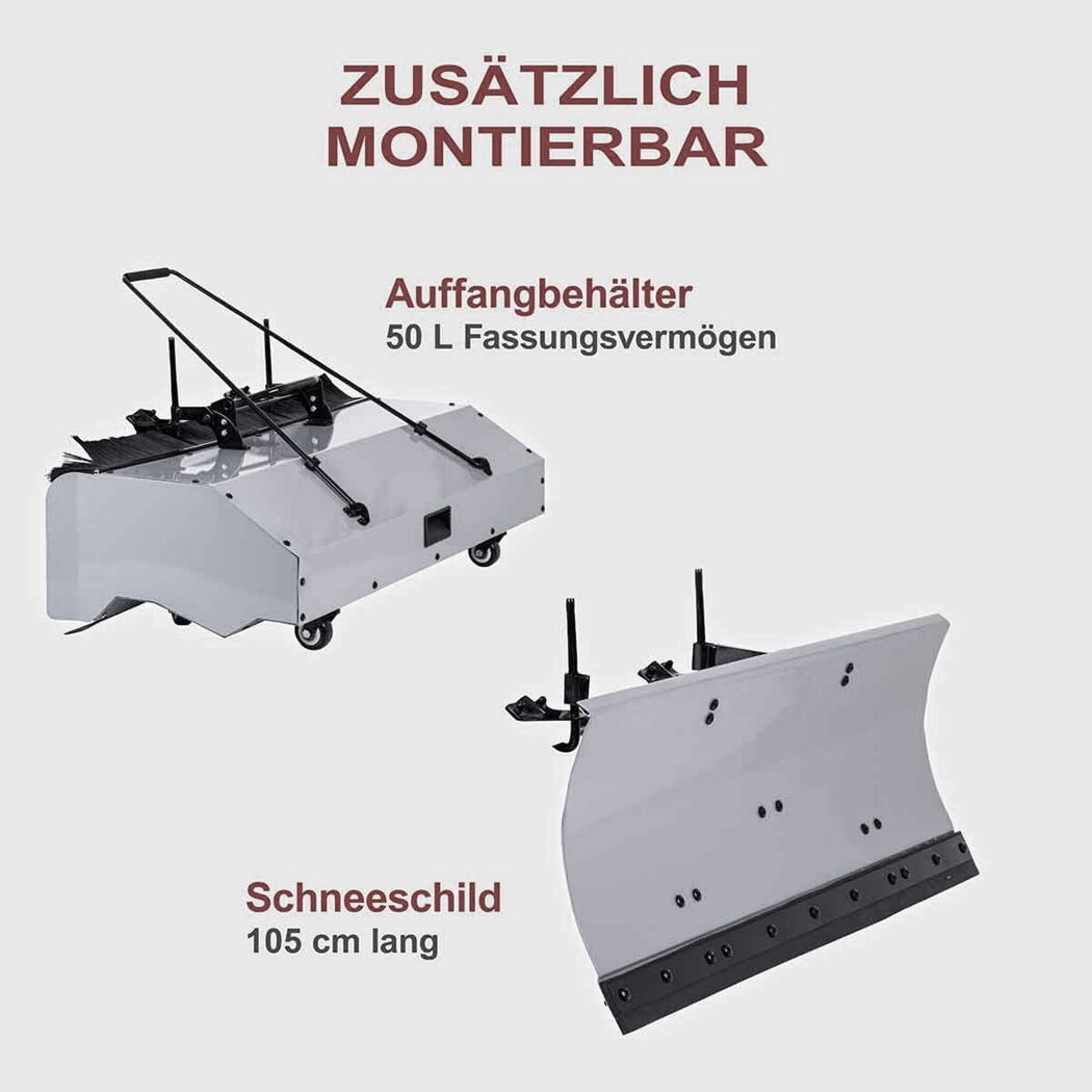 Kehrmaschine 'SC2200PE' inkl.Schneeschild, Sammelbehälter