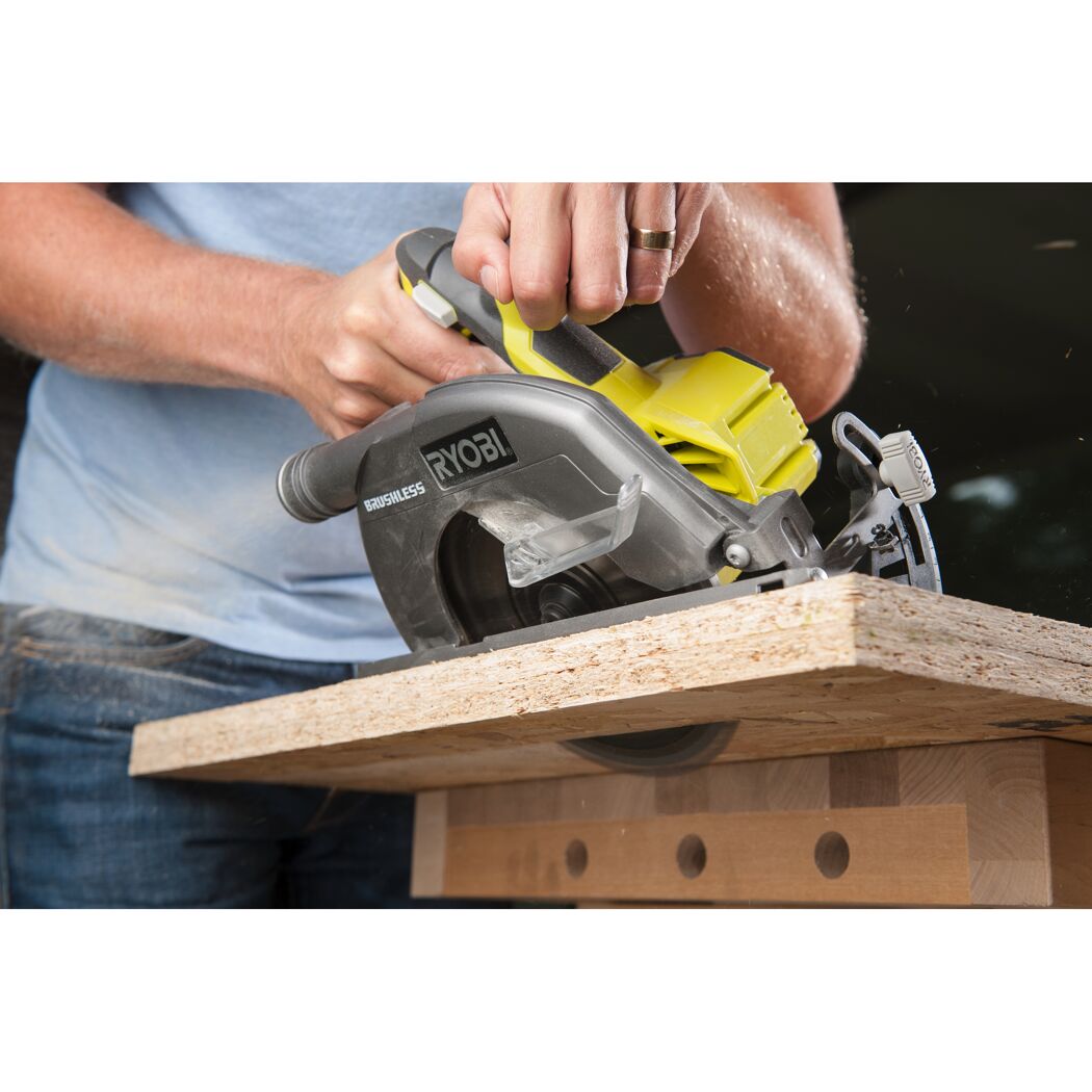 Akku-Handkreissäge 'ONE+ Brushless R18CS7-0' 18 V ohne Akku, Ø 185 mm