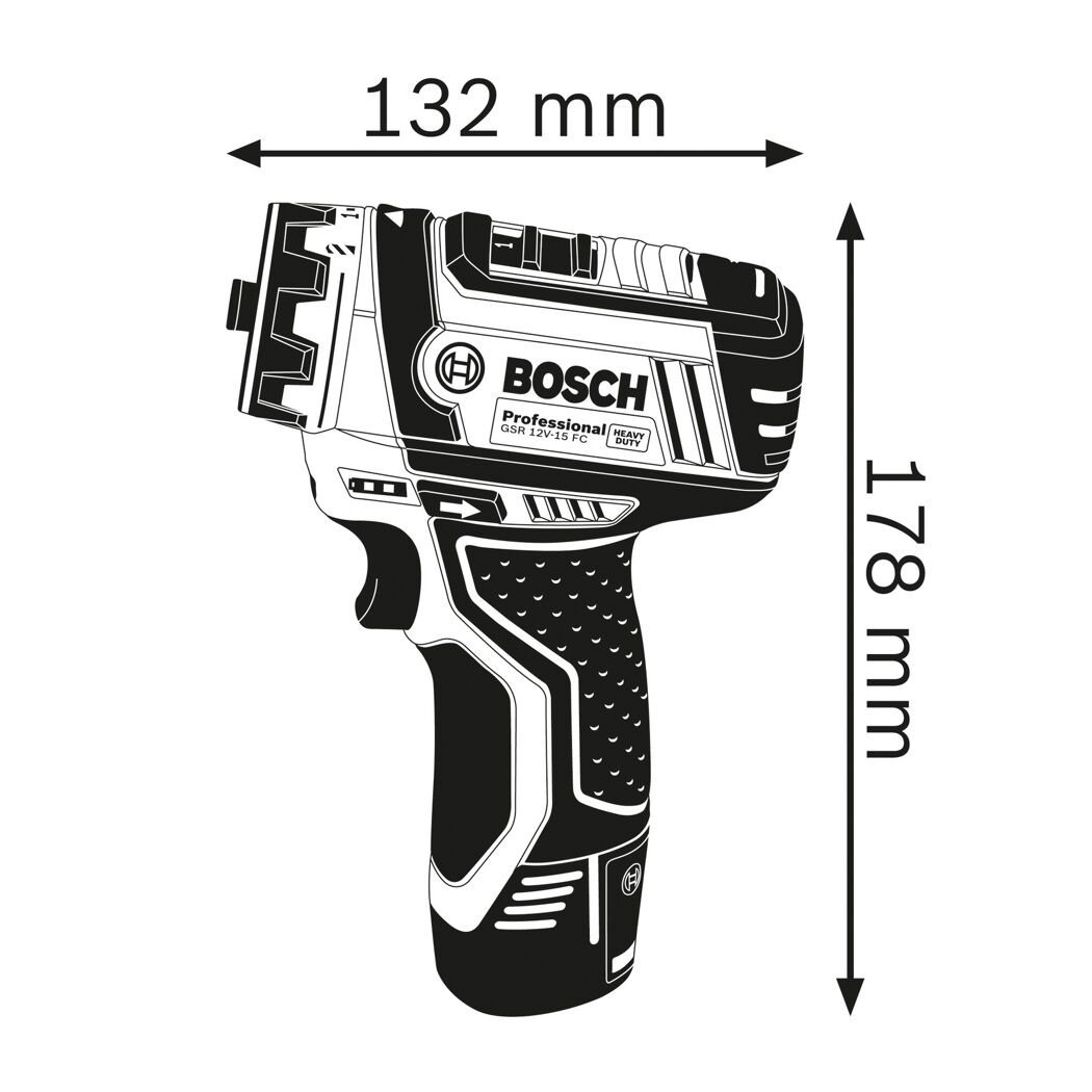 Bosch Akku-Bohrschrauber GSR 12V-15 FC