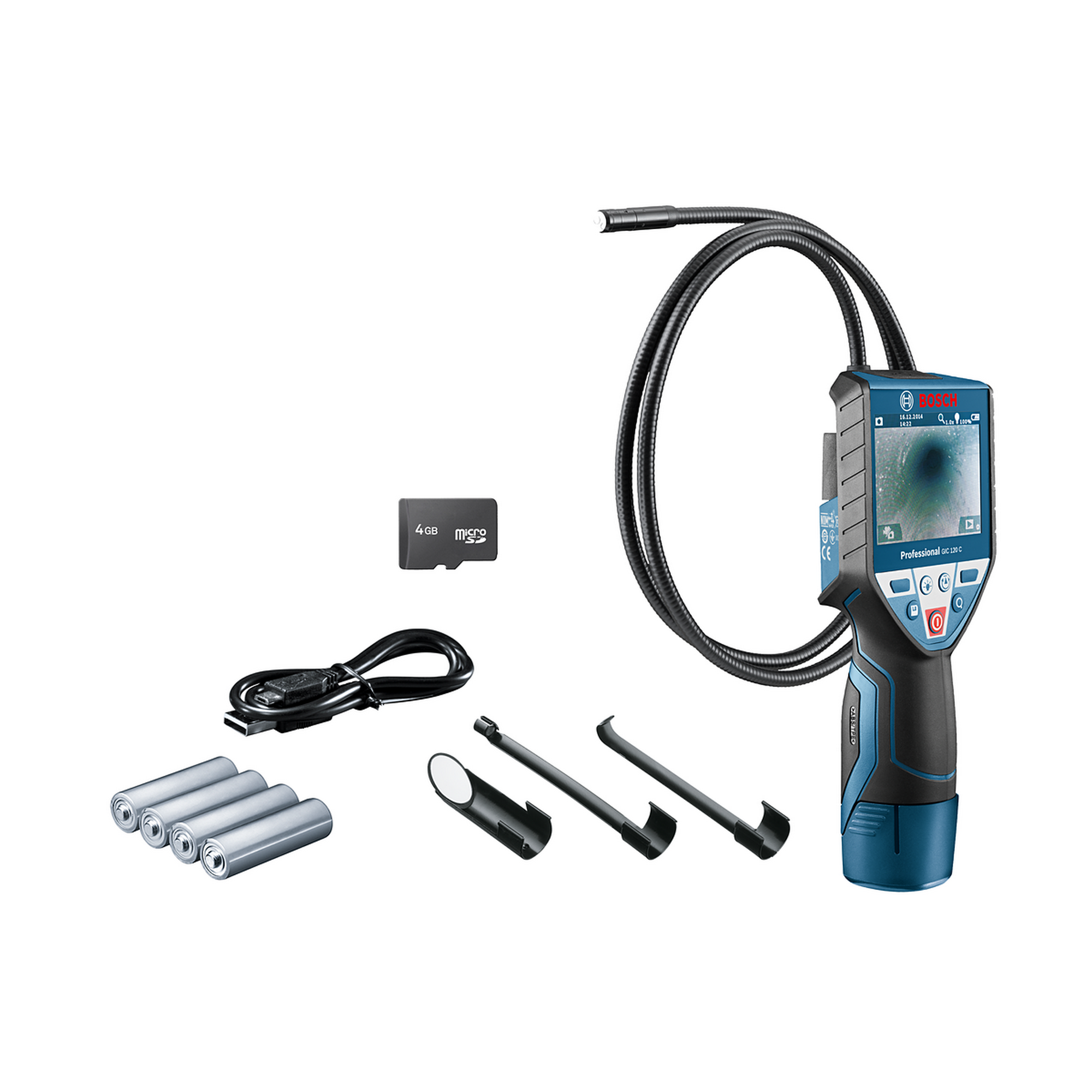 Endoskopkamera 'GIC 120 C Professional' 4 x 1,5-V-AA-Batterie