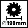 Handkreissäge 'TE-CS 190/1' 1500 W, Ø 190 mm
