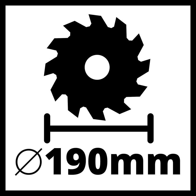 Sägeblatt mit 190 mm Durchmesser