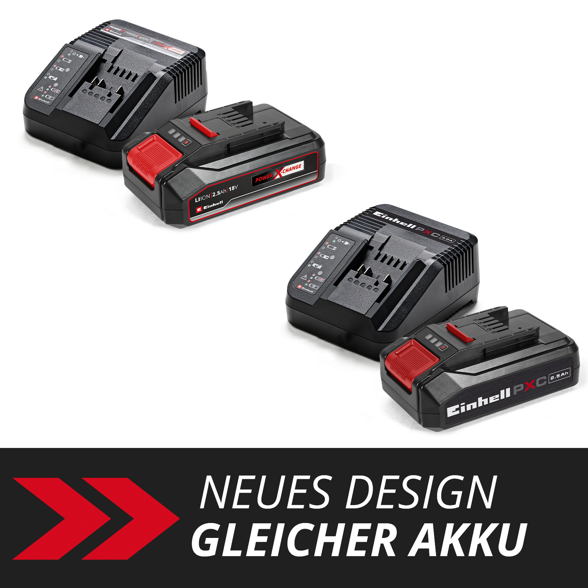 Akku-Starter-Set 'Power X-Change' Ladegerät und Akku 18 V 2,5 Ah