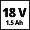 18 V und 1,5 Ah