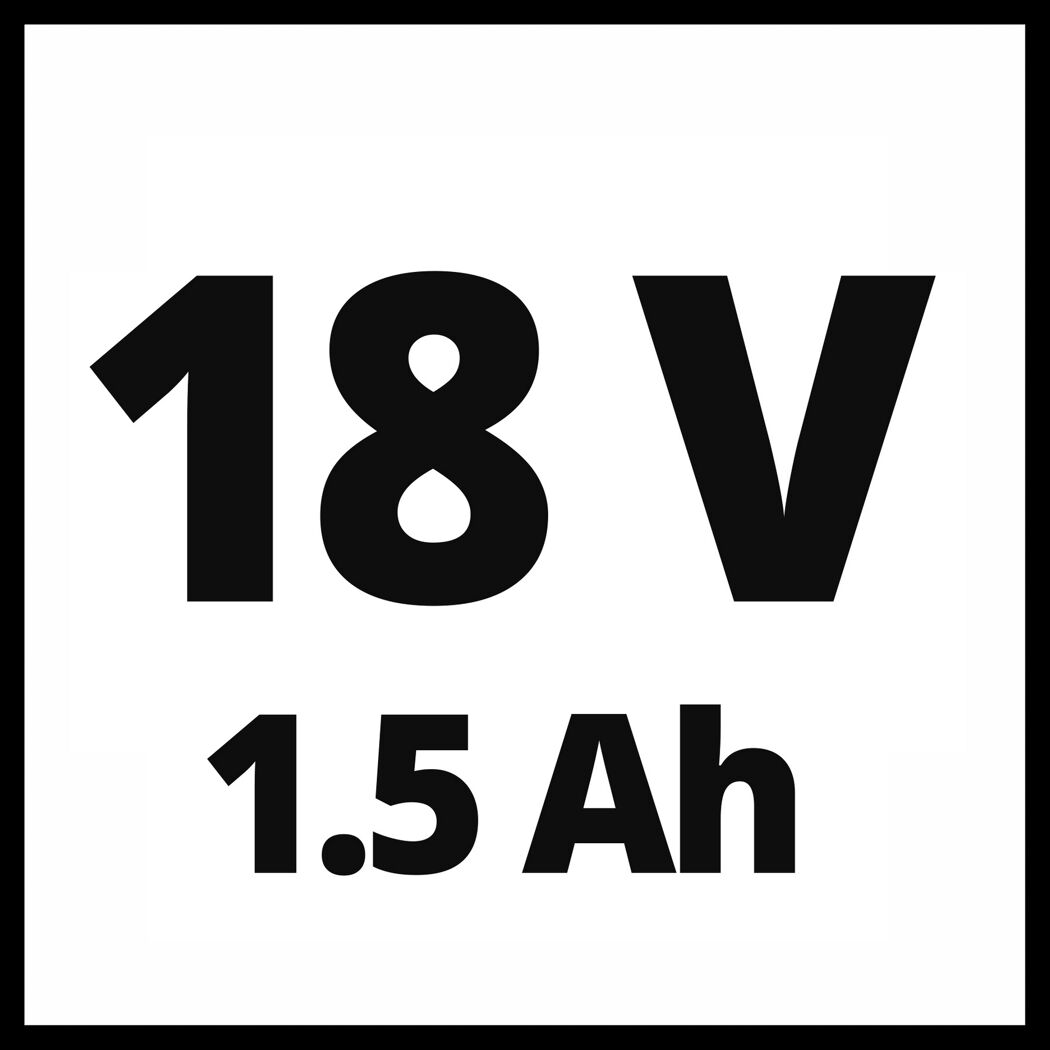18 V und 1,5 Ah