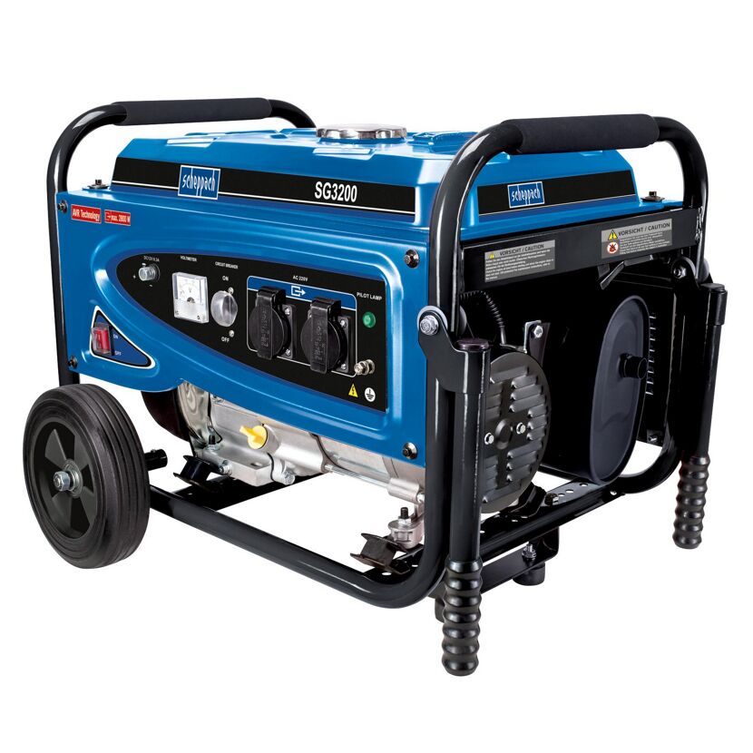 Blauer Stromerzeuger "Scheppach SG3200"