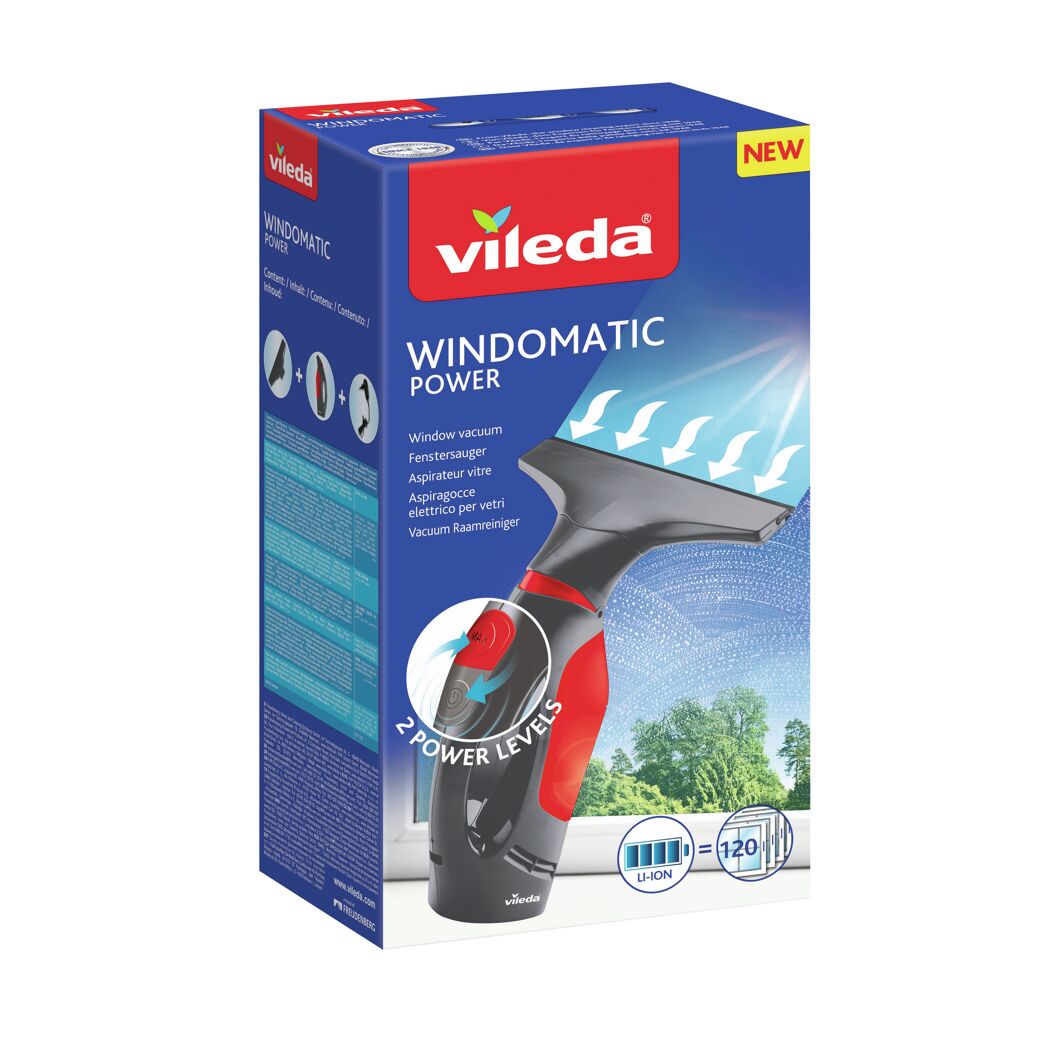 Vileda Windomatic Power Fenstersauger in Verpackung
