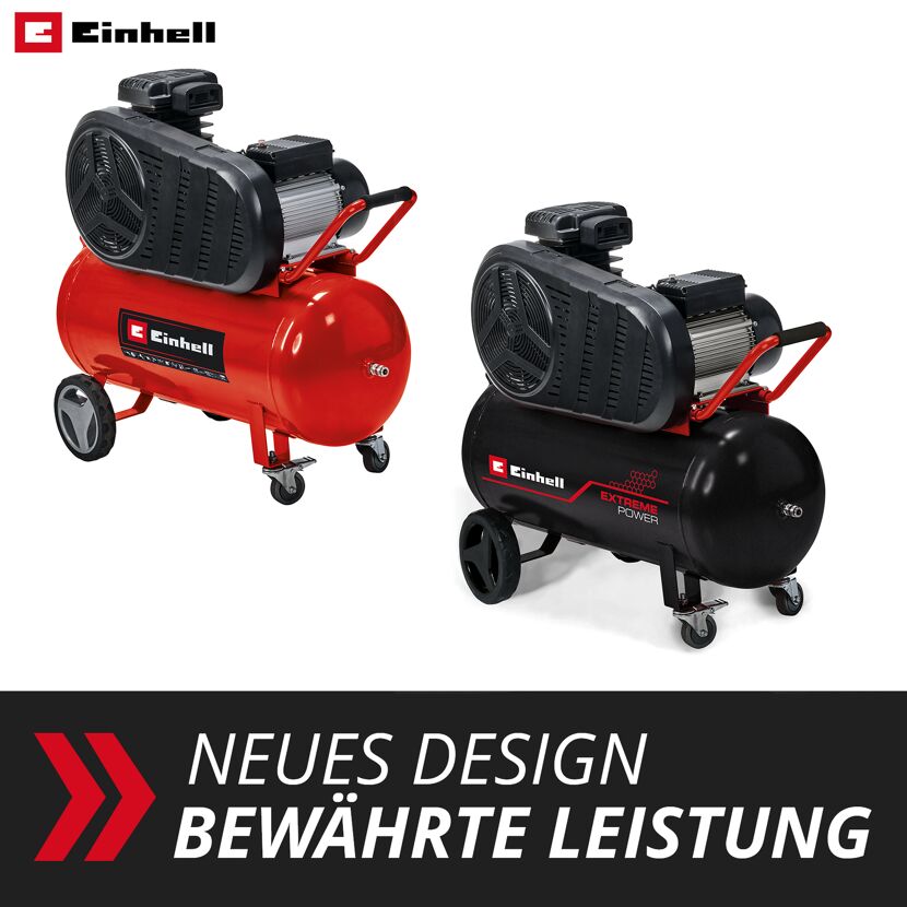 Kompressor 'TE-AC 430/90/10' rot/schwarz 10 bar, 430 l/min