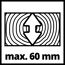 Holz max. 60 mm