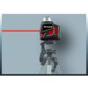 Einhell Kreuzlinienlaser auf einem Stativ projiziert einen roten Laserstrahl.