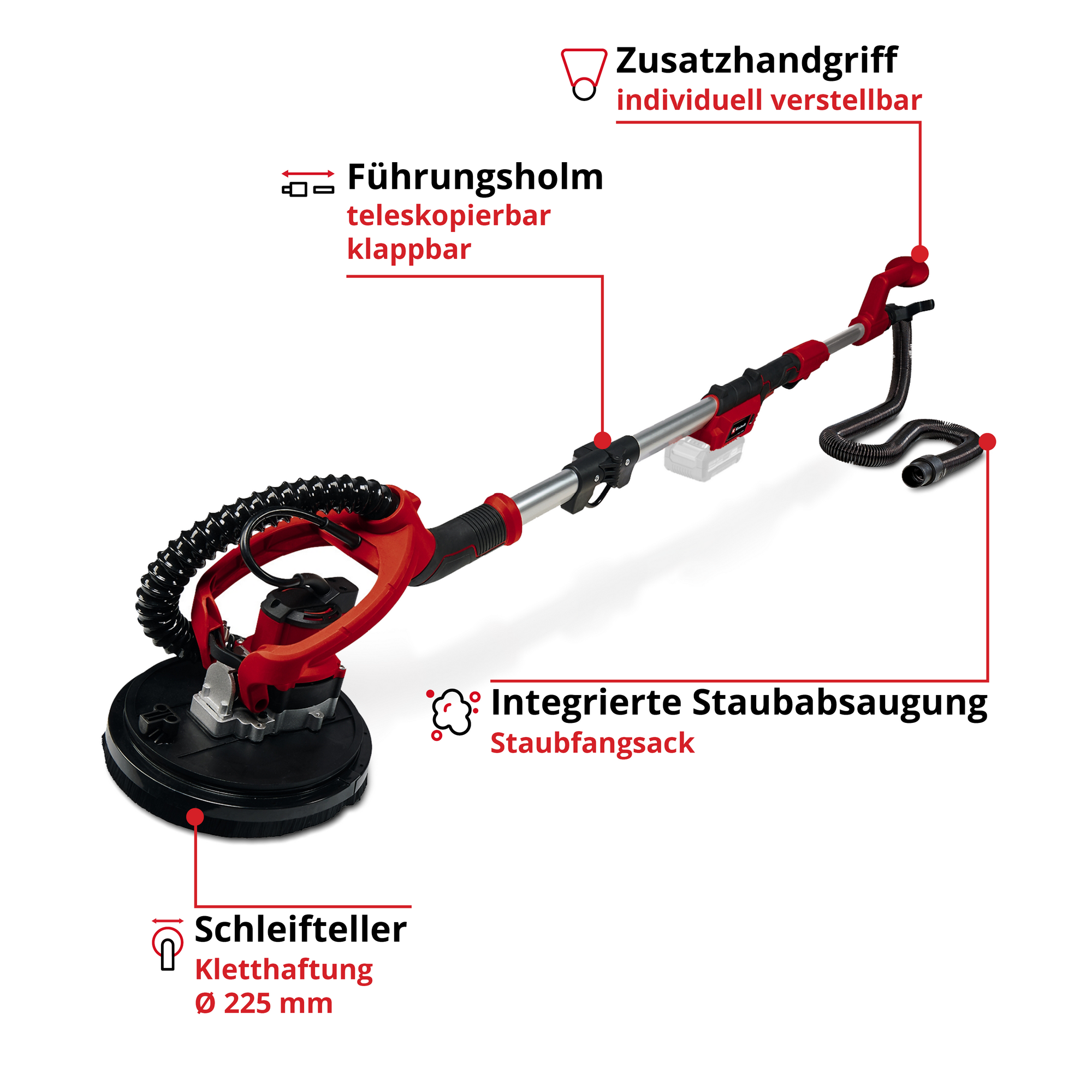 Akku-Trockenbauschleifer 'TP-DW 18/225 Li - Solo' + product picture