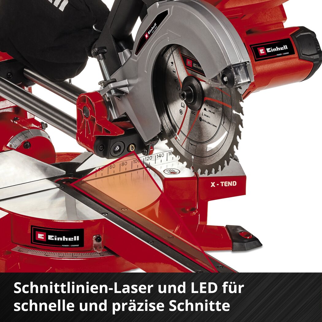 Zug-, Kapp- und Gehrungssäge 'TE-SM 36/210 Li-Solo' 18 V ohne Akku, Ø 210 mm