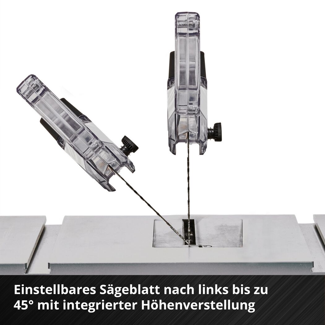 Einstellbares Sägeblatt einer Tischkreissäge