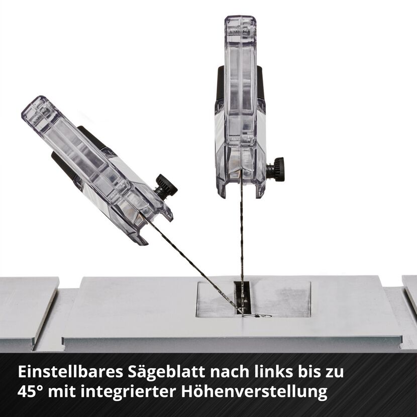 Einstellbares Sägeblatt einer Tischkreissäge