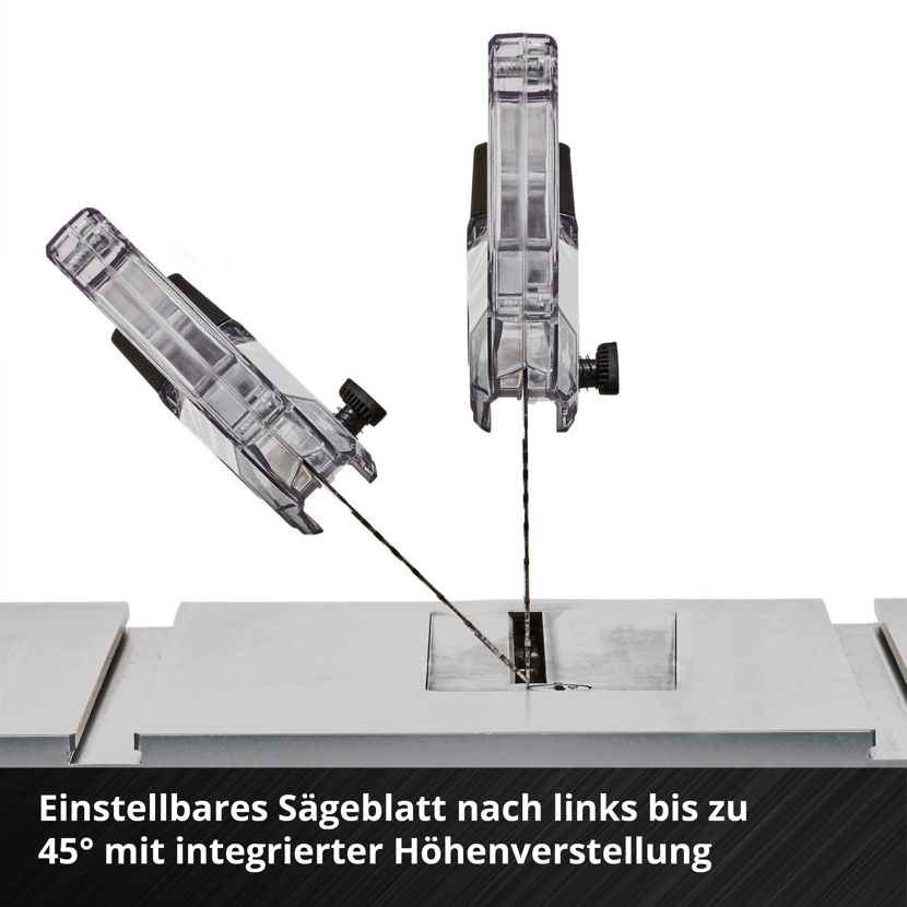 Einstellbares Sägeblatt einer Tischkreissäge