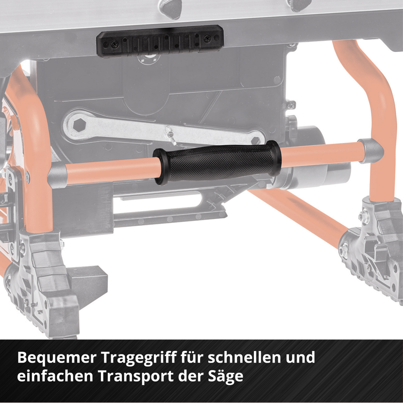 Tragegriff der Akku-Tischkreissäge TE-TS 36/210