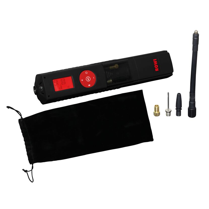 ROWI Akku Mini Kompressor mit Zubehör und Tasche