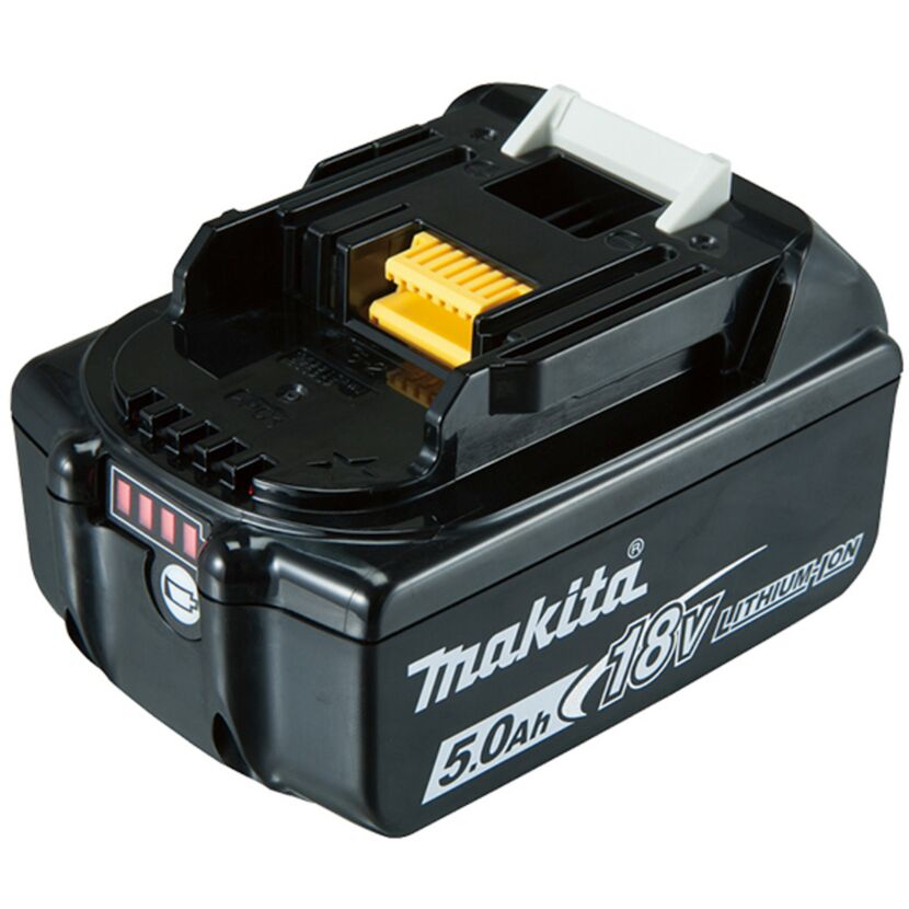 Schwarzer Makita 18V Lithium-Ionen-Akku, 5.0 Ah