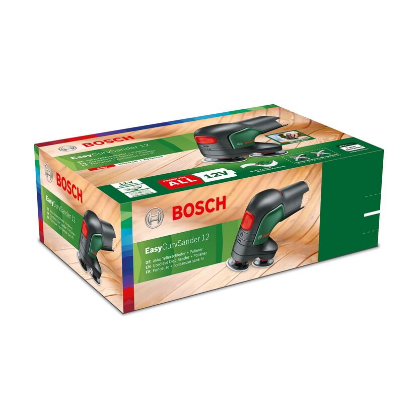 Bosch EasyCurvSander 12 Akku-Tellerschleifer und Polierer