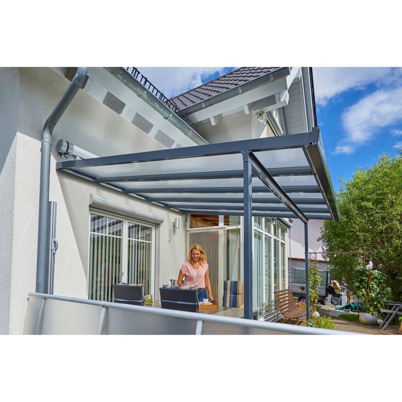 Terrassenüberdachung 'Typ A' 306 x 306 cm anthrazit
