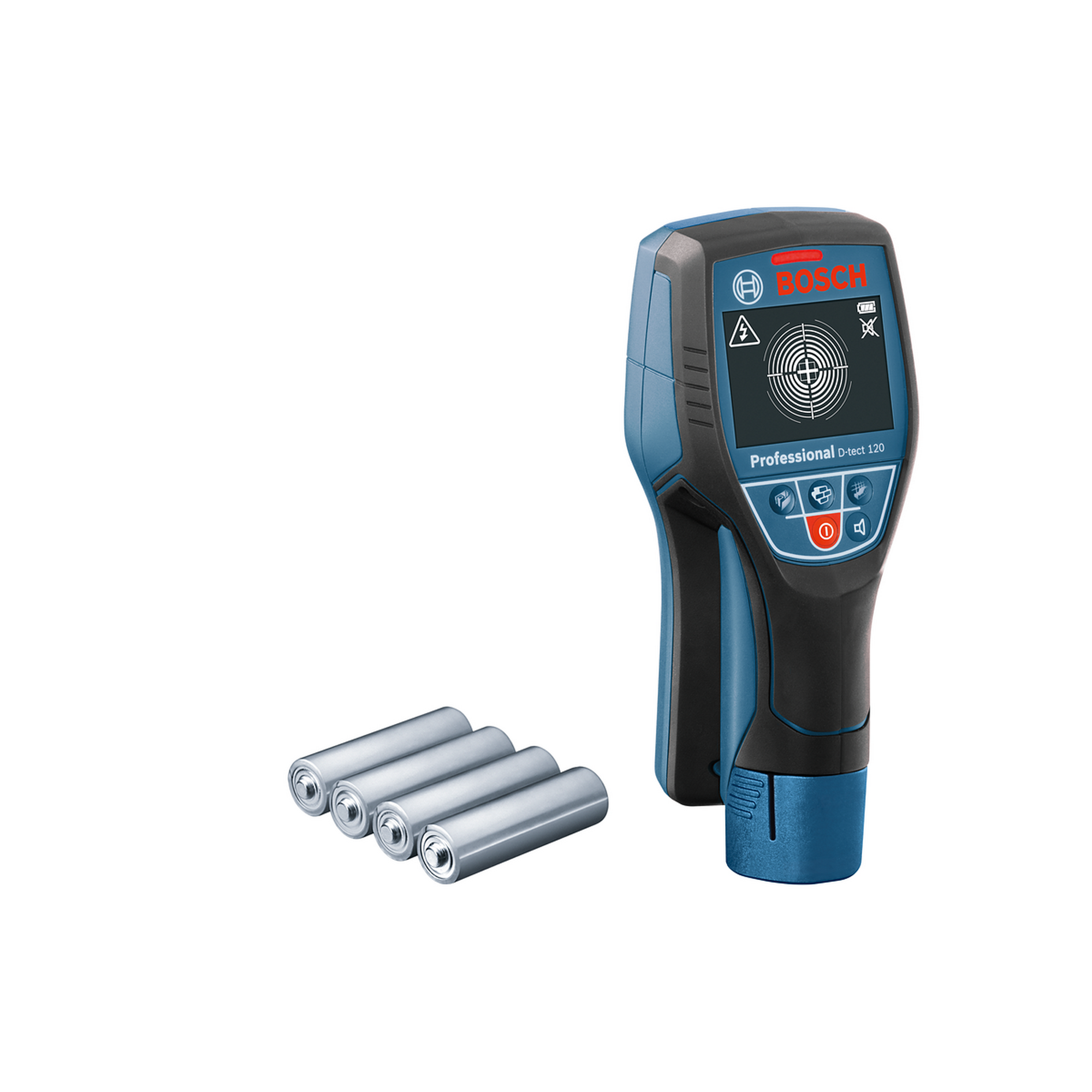Ortungsgerät 'Professional D-tect 120' mit Akku-Adapter und Tasche für Strom, Metall und Holz