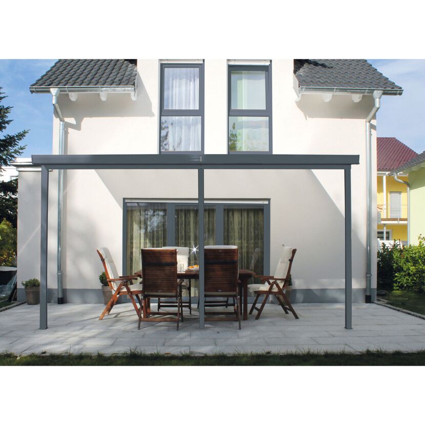 Terrassenüberdachung 'Typ B' 426 x 306 cm anthrazit