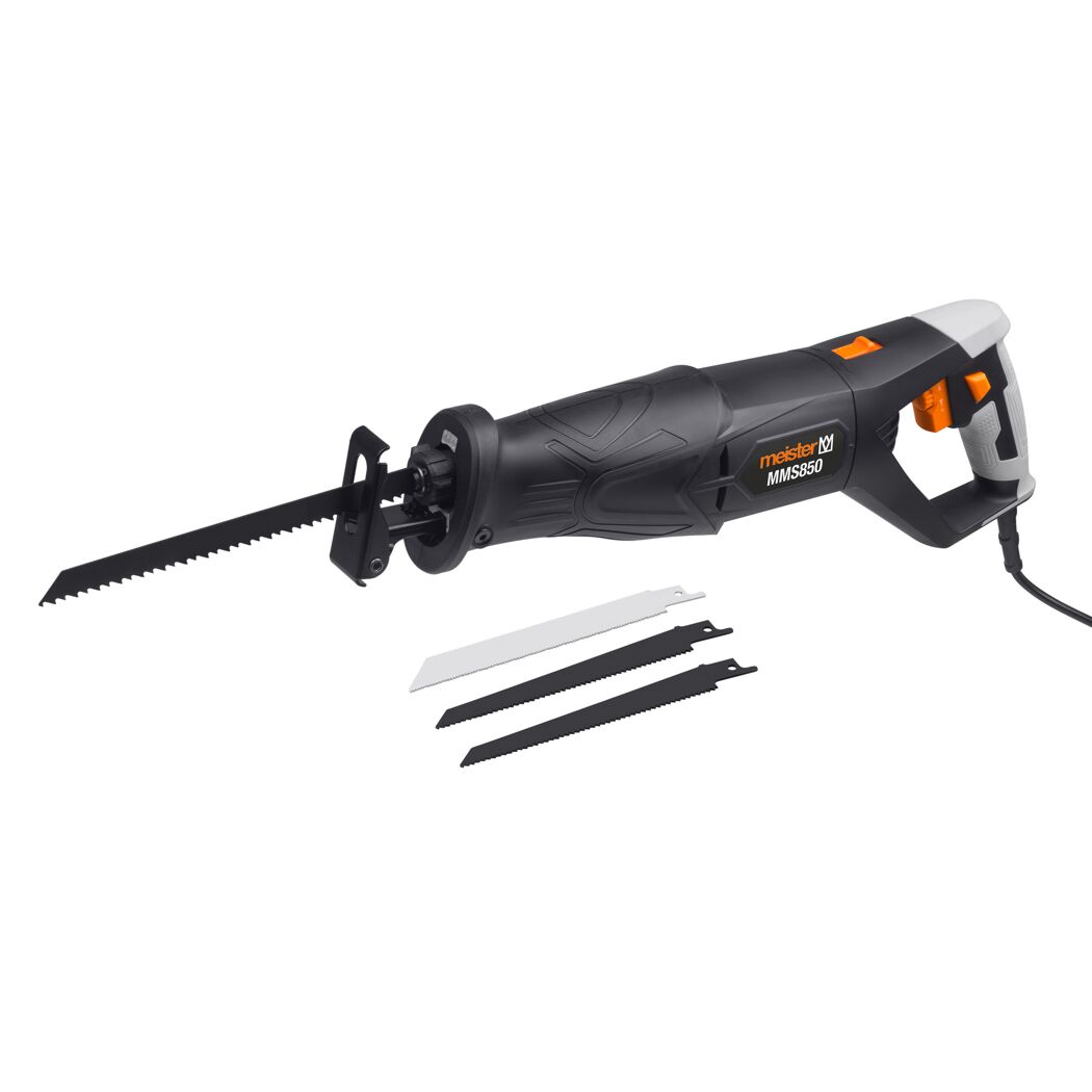 Säbelsäge MMS850 von Meister mit drei Sägeblättern