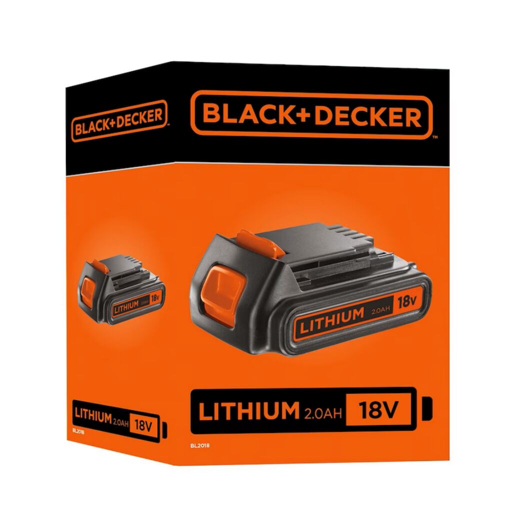 BLACK+DECKER 18V 2.0Ah Lithium-Ionen-Akku