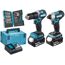 Makita Akku-Kombo-Kit mit zwei Geräten, Ladegerät und Bits