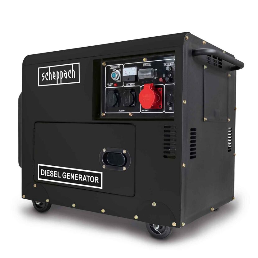 Schwarzer Diesel Generator von Scheppach