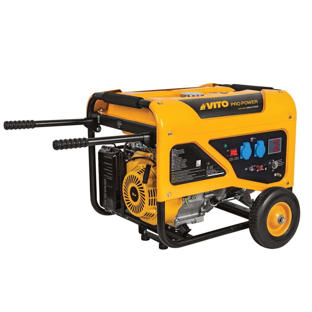 VITO Pro Power Stromerzeuger, gelb, 6,5 kVA