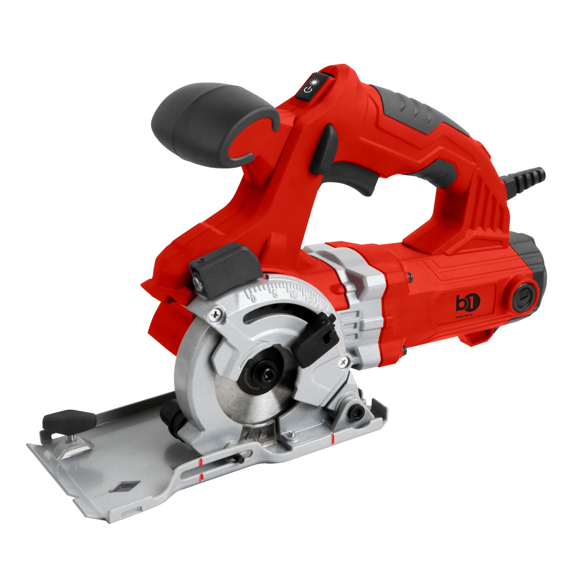 Rote Mini-Handkreissäge