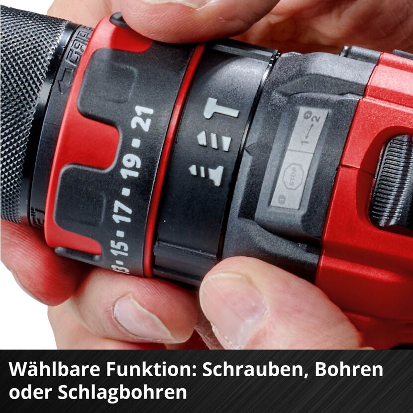 Bohrer mit Funktionswahlrad